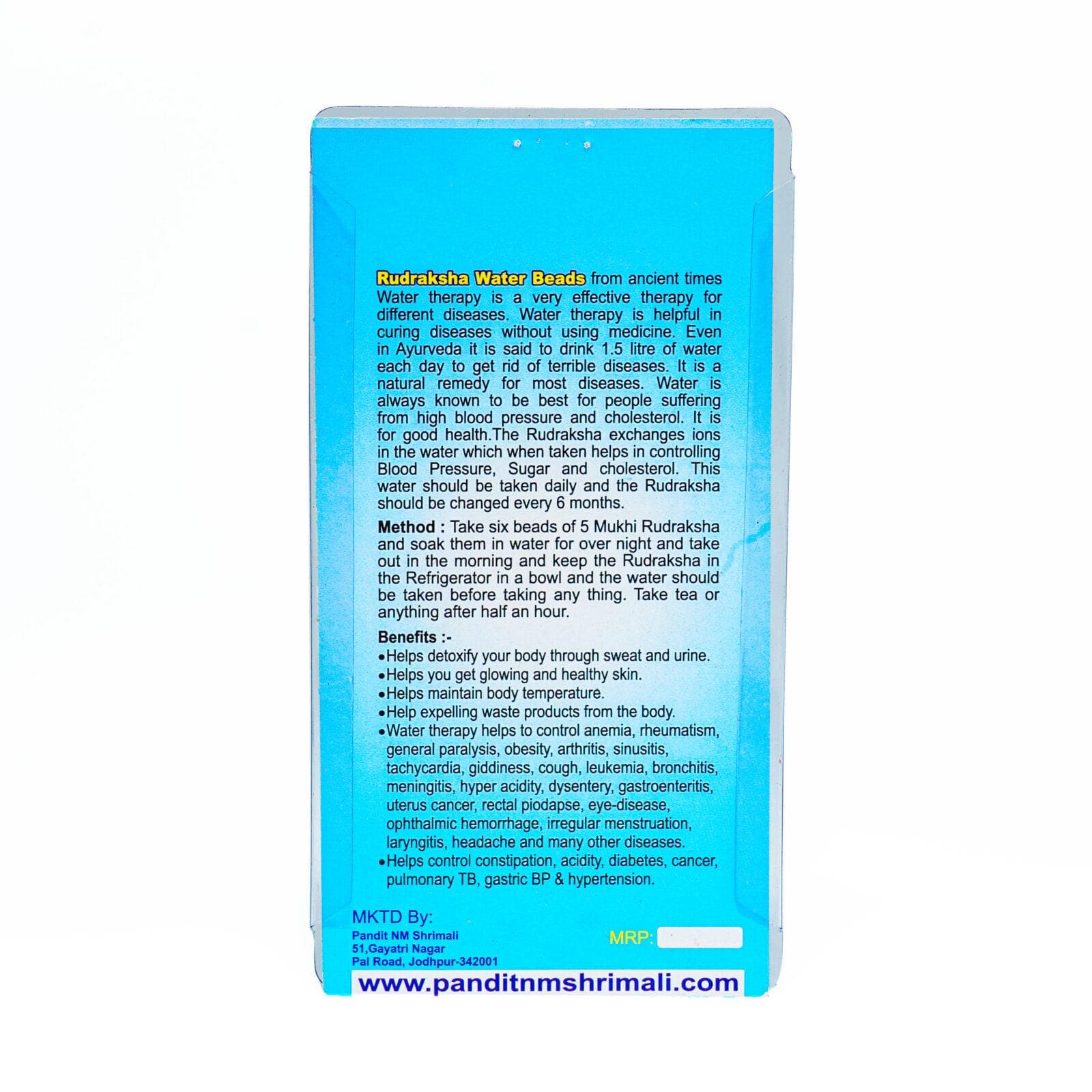 Rudraksha Water Beads - Water Therapy thumbnail 2