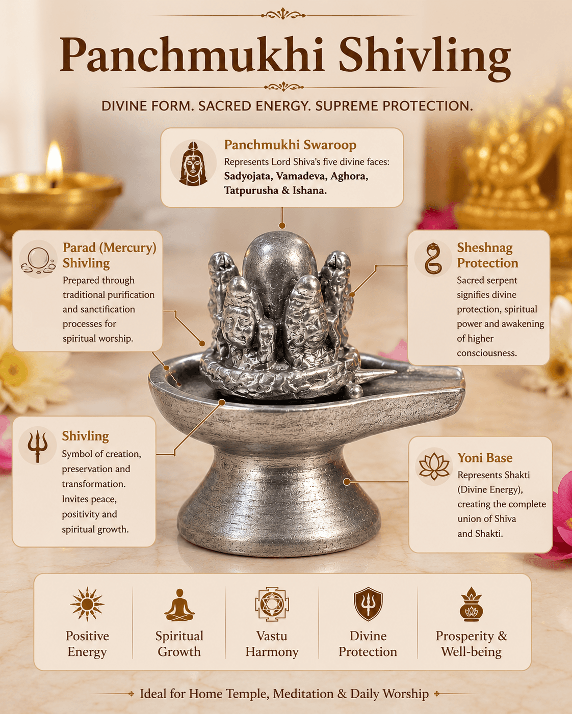 Parad Panchmukhi Shivling thumbnail 3