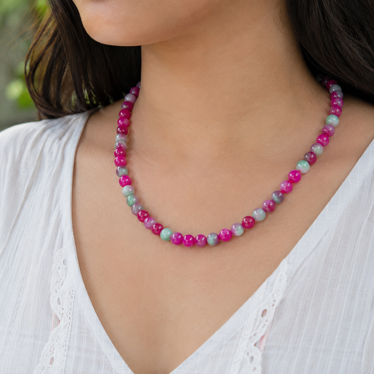 Purple & Green Hakik Mala thumbnail 3