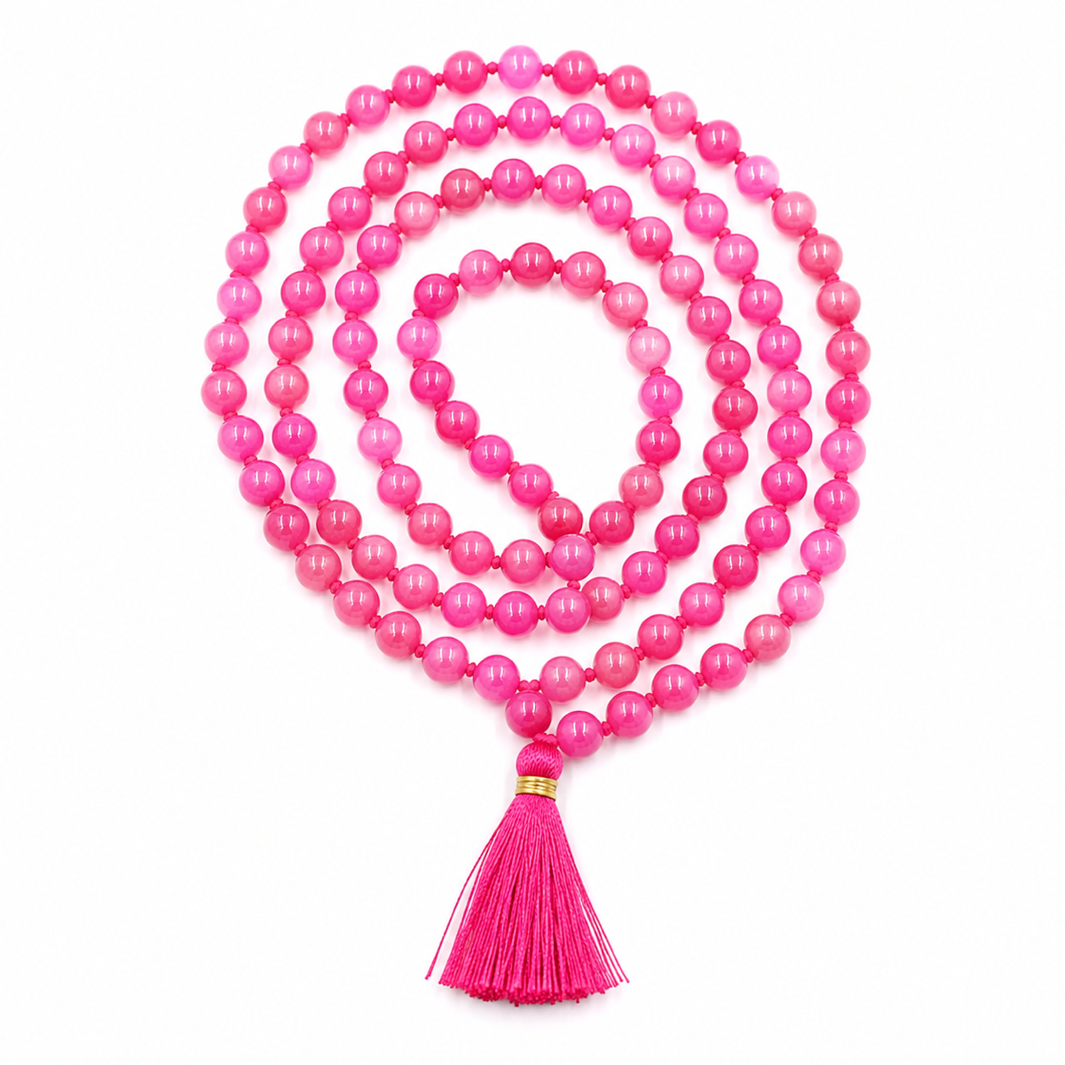 Pink Hakik (Agate) Mala