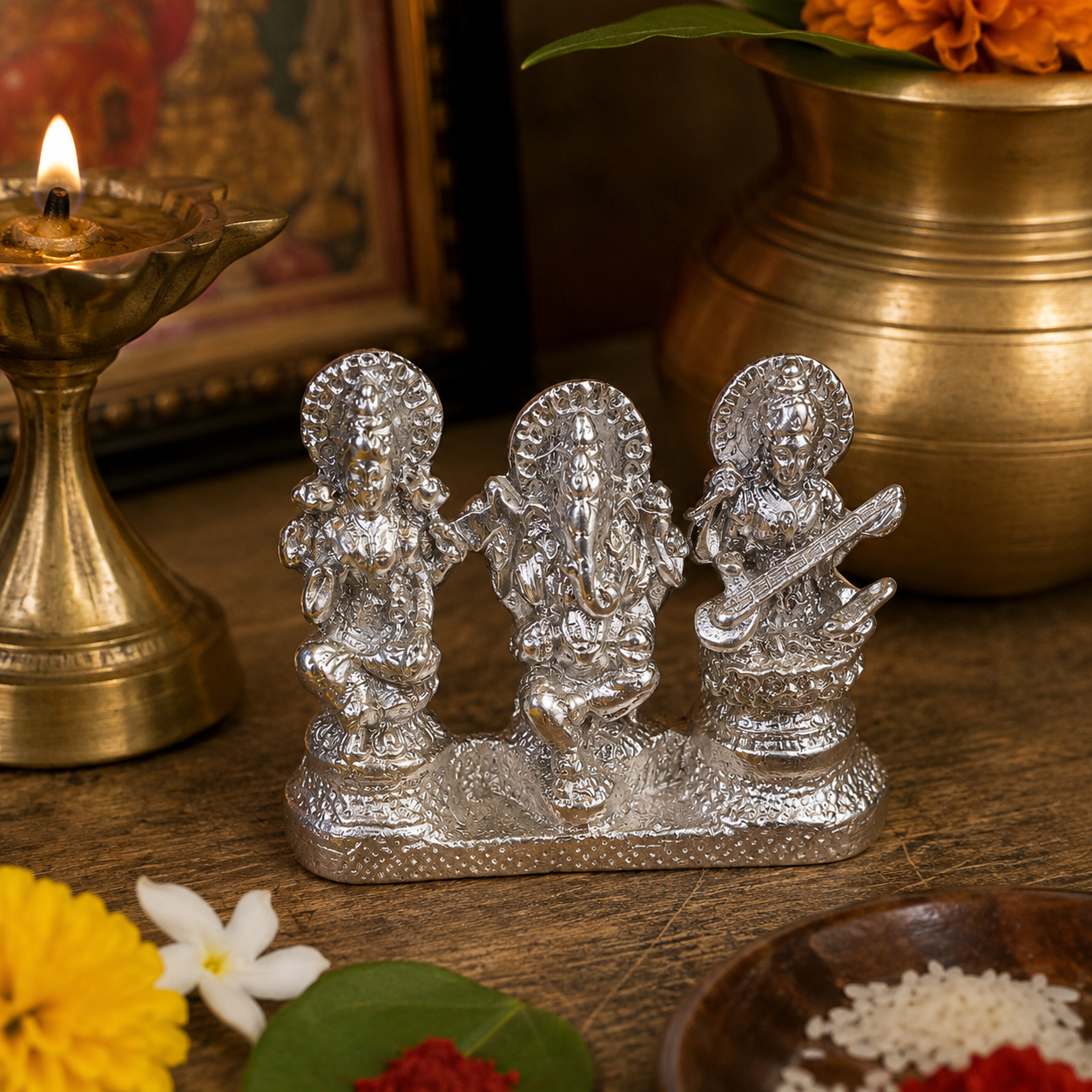 Parad Laxmi Ganesh Large