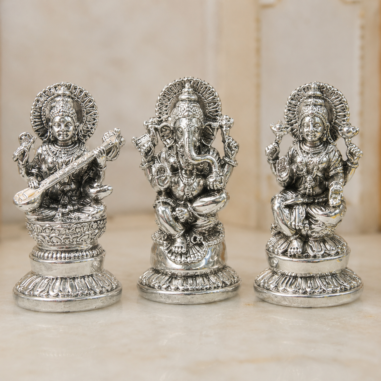 Parad Laxmi Ganesh Saraswati Combo thumbnail 2