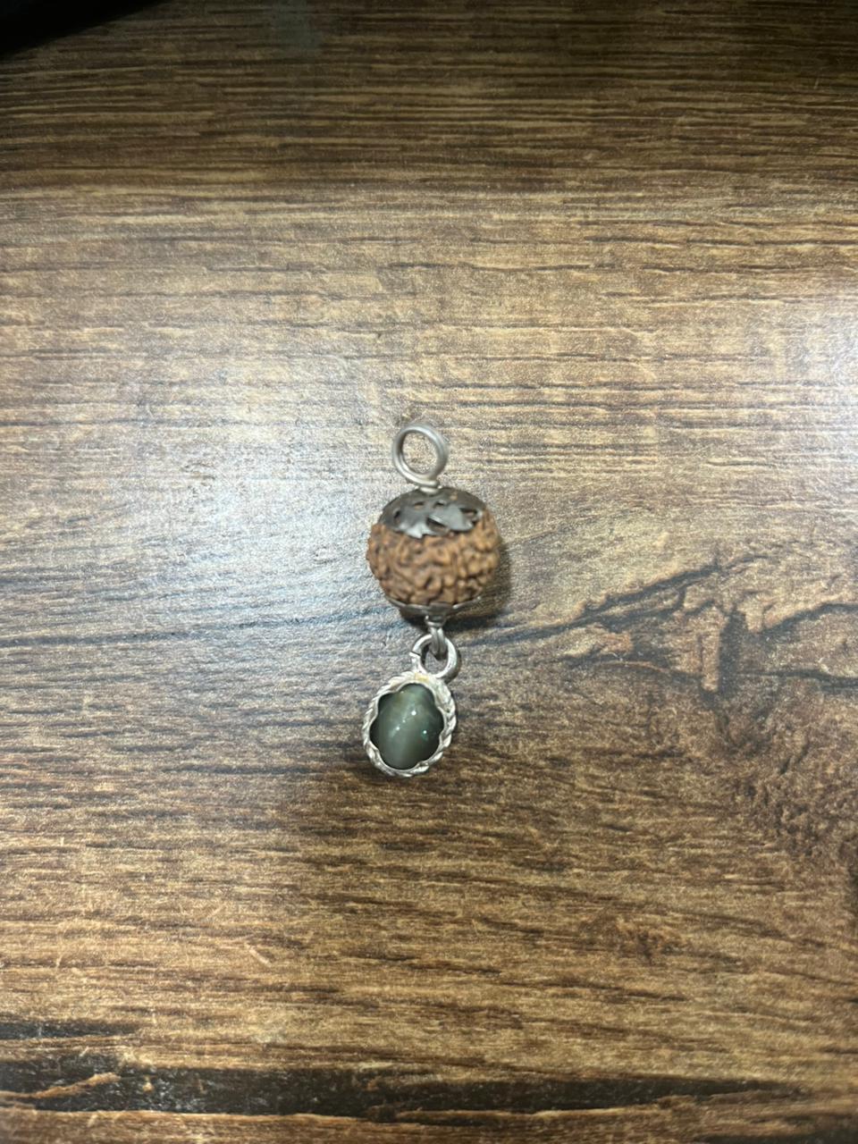 Ketu Dosh Nivaran Rudraksha + Stone Pendant