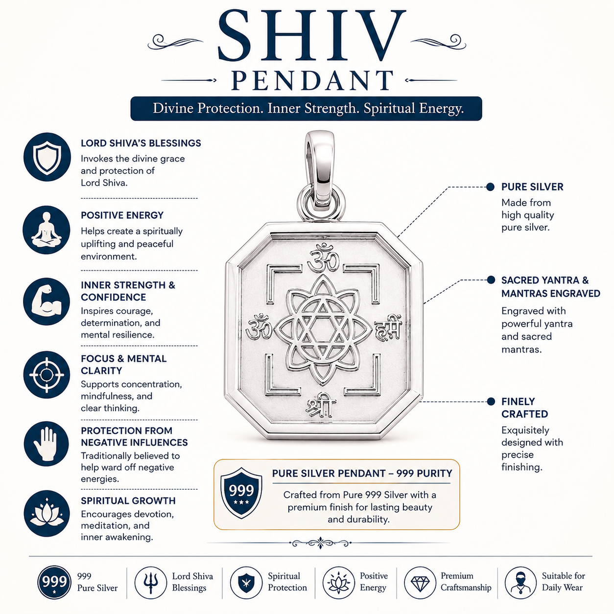 Shiv Yantra Pendant thumbnail 4