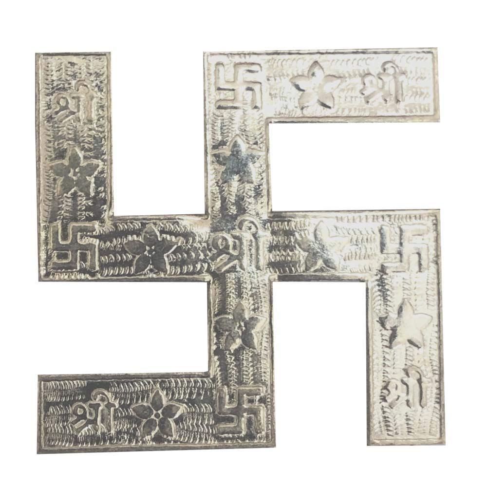 Big Size Silver Swastik