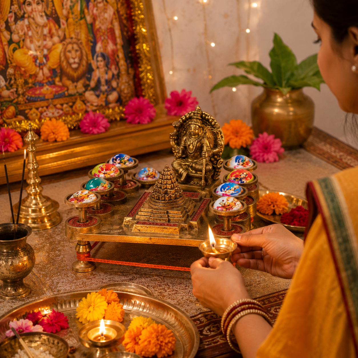 Ashta Laxmi Chowki (Eight Goddesses Chowki) thumbnail 2