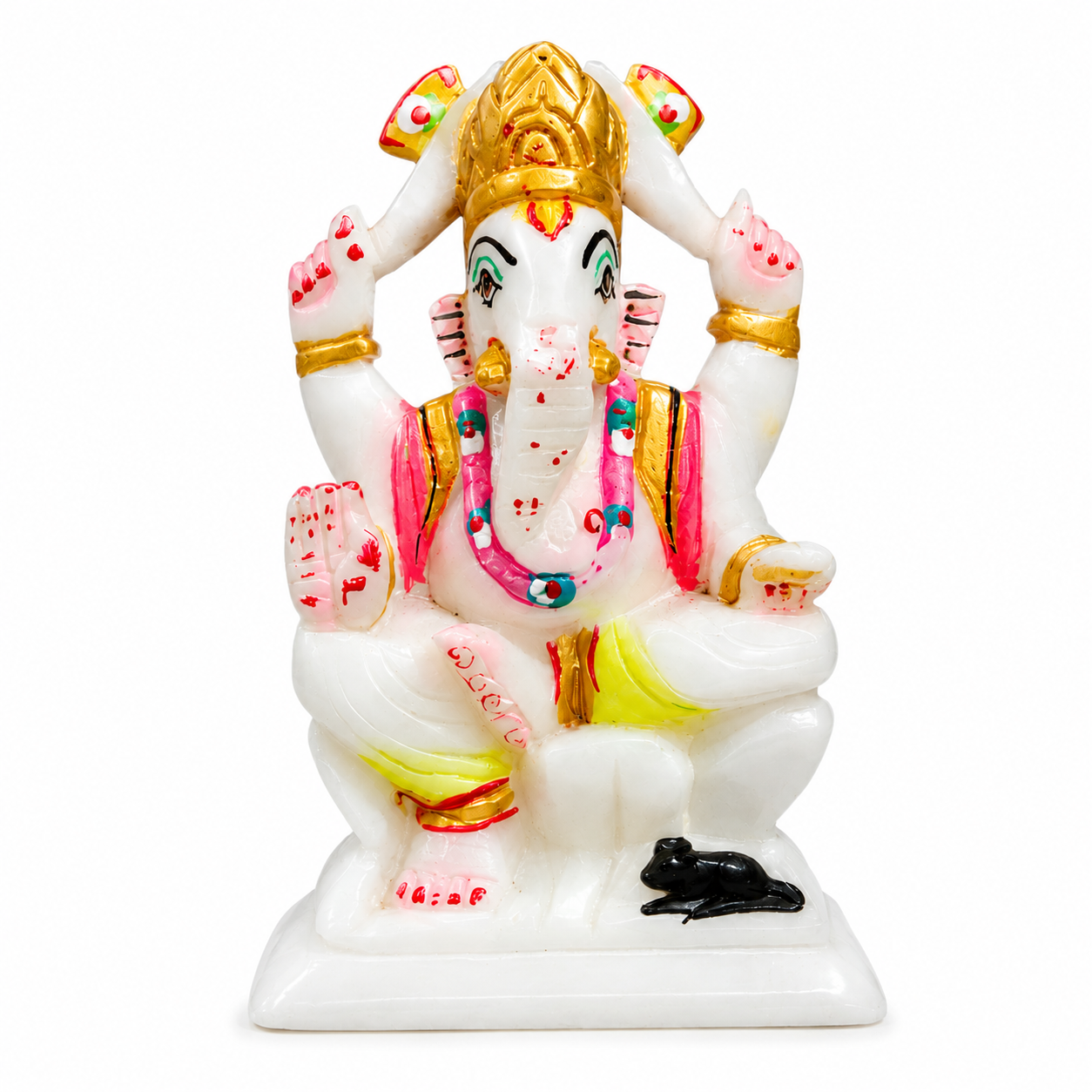 Marble Ganesh Idol (Premium Hand-Carved)