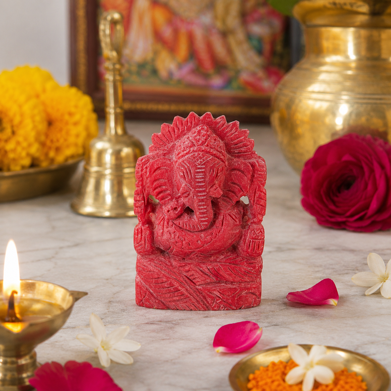 Moonga Ganesh (Coral Ganesh)