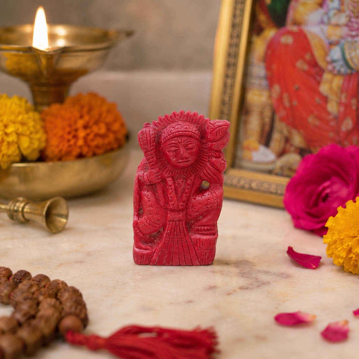 Moonga Hanuman (Coral Hanuman)