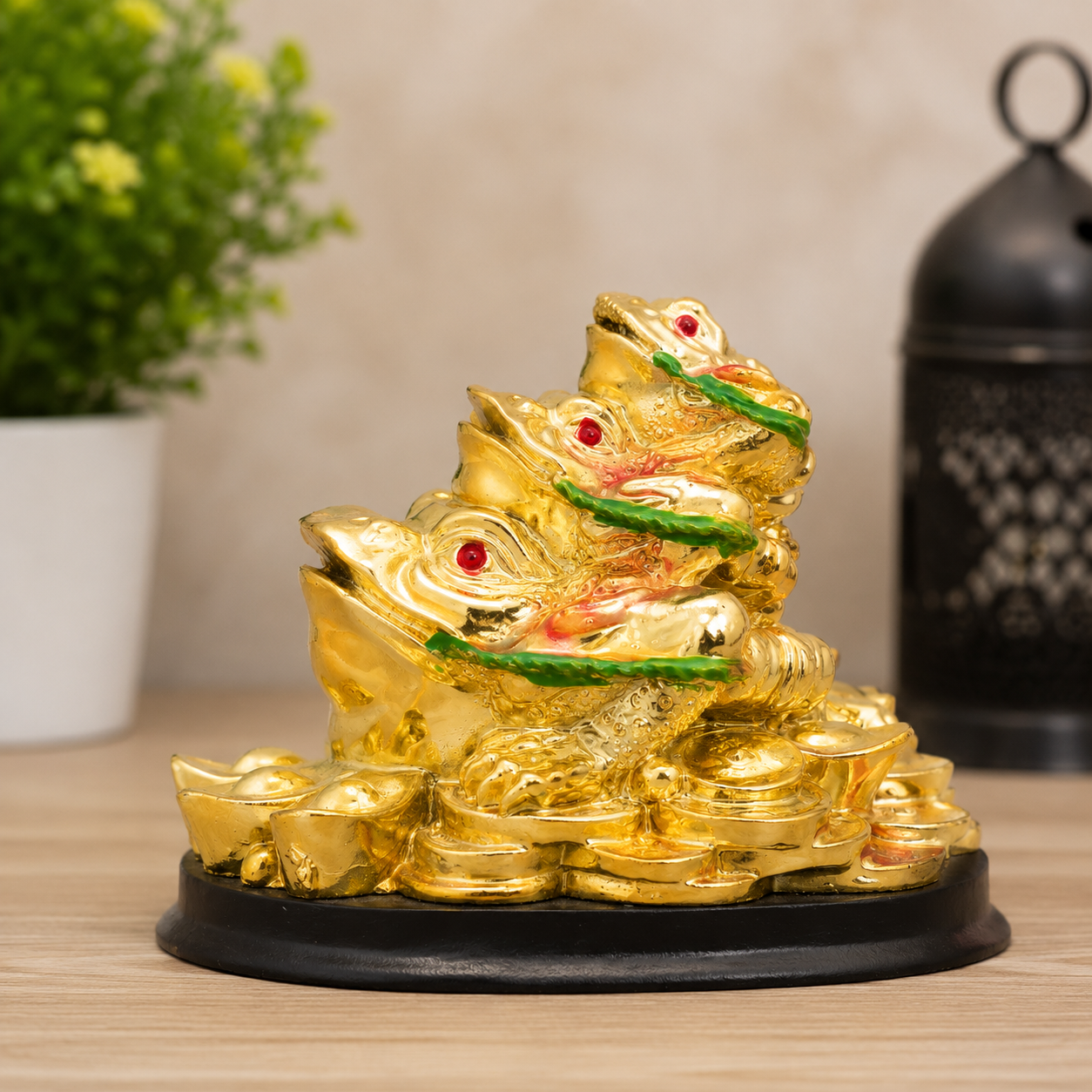 Feng Shui Triple Frog Family thumbnail 2