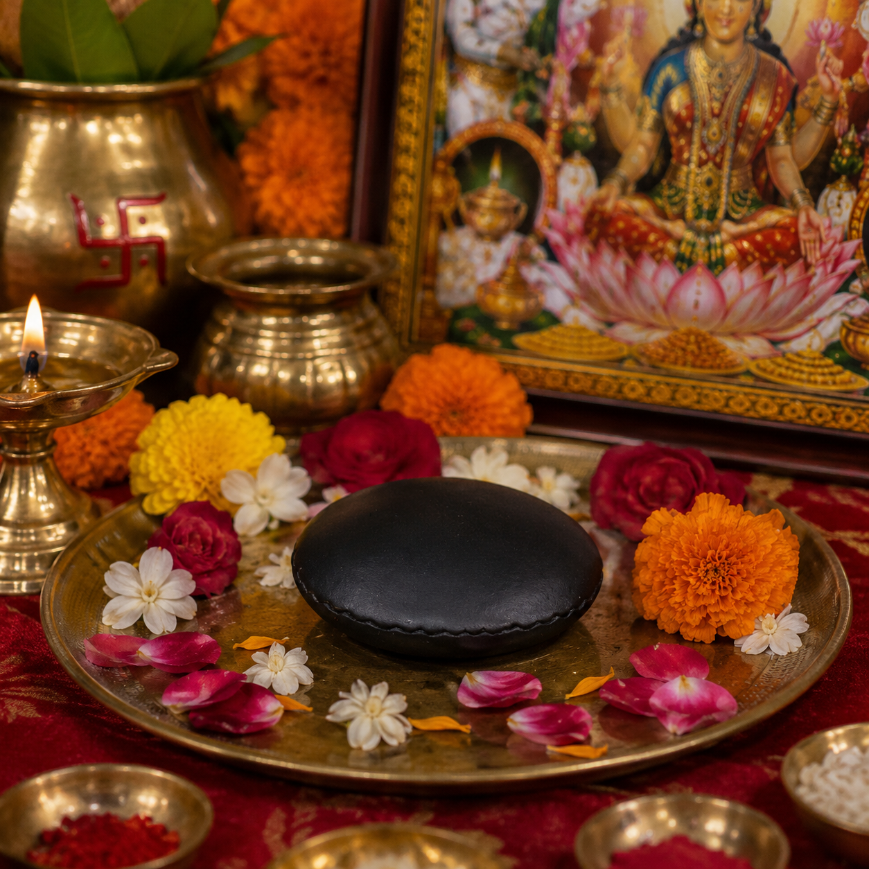 Vishnu Chakra Saligram (Combined Sacred Stone) thumbnail 2