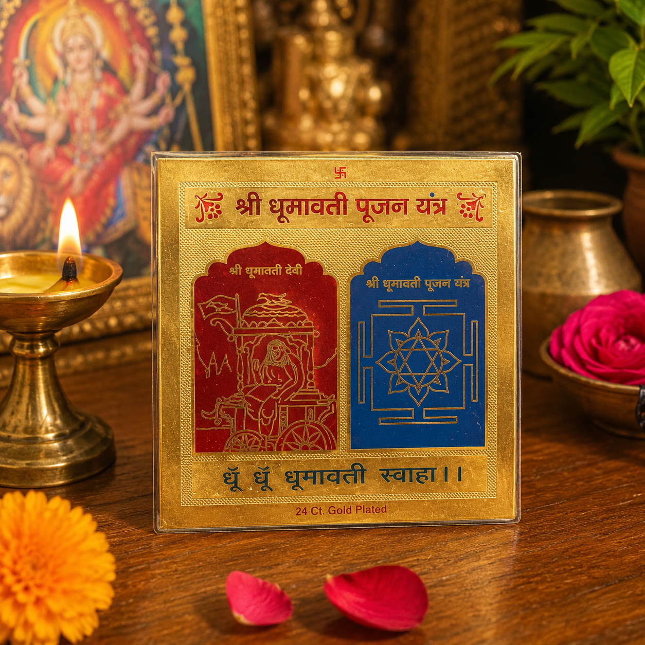 Dhumavati 3x3 Yantra