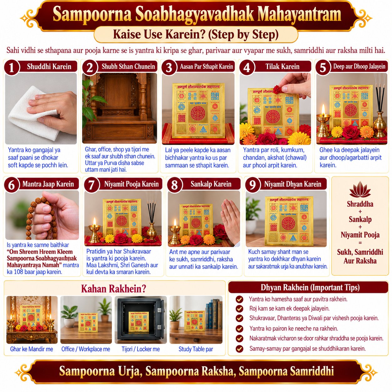 Sampoorna Saubhagya Vardhak 6x6 Yantra thumbnail 5