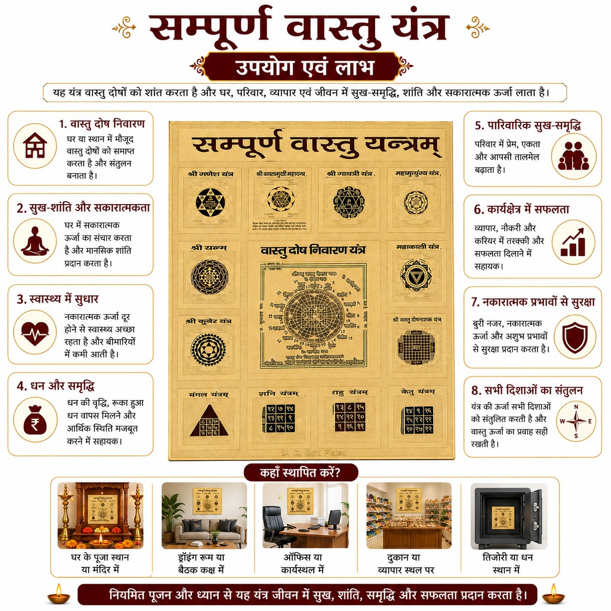 Sampoorna Vastu 6x6 Yantra thumbnail 4