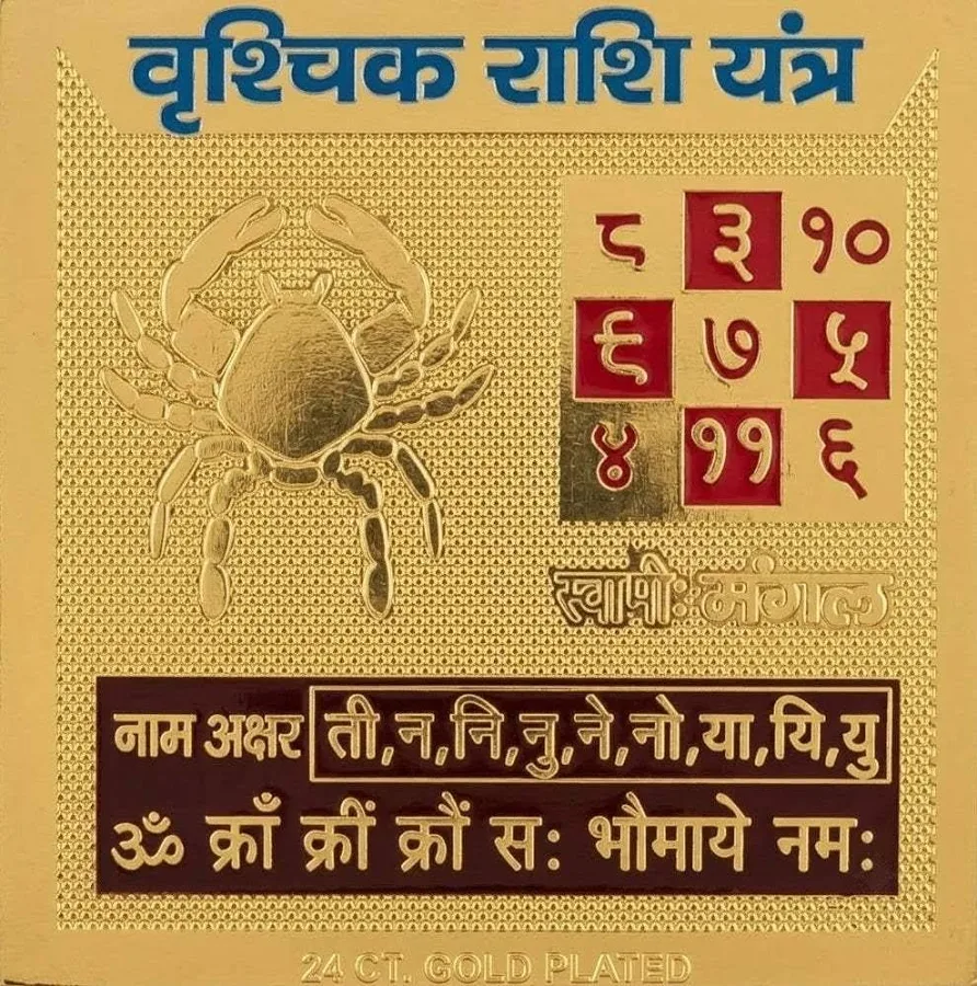 Vrishchik Rashi 2x2 Yantra